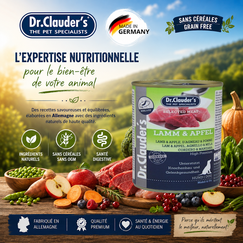 boite de pâtée pour chien Dr Clauder's Grenoble