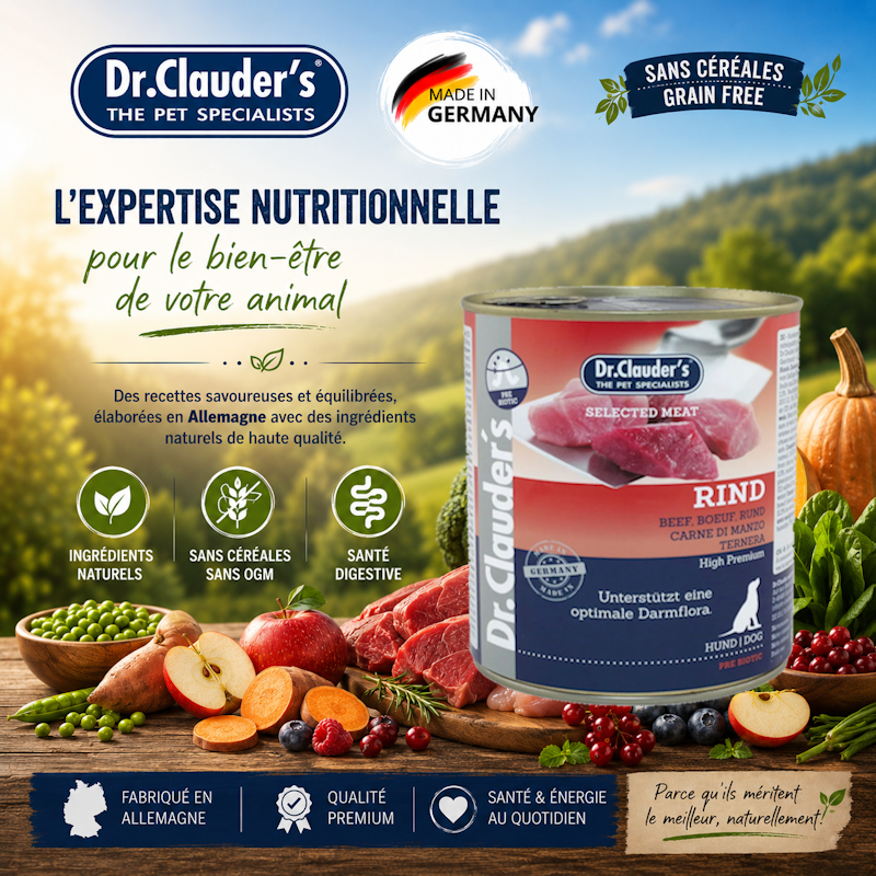 boite de pâtée pour chien Dr Clauder's Grenoble