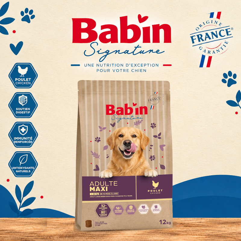 croquettes chien Maxi Adulte BABIN signature SEYSSINS