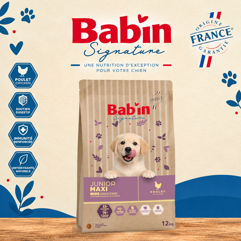 croquettes chiot maxi junior BABIN signature ECHIROLLES