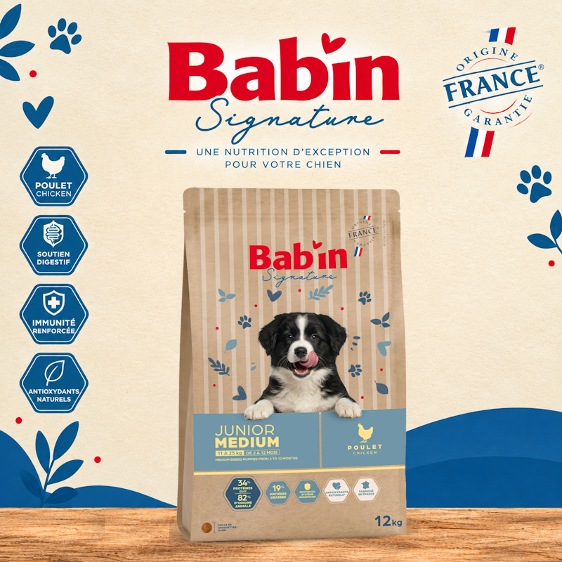 croquettes pour chiot medium BABIN Meylan
